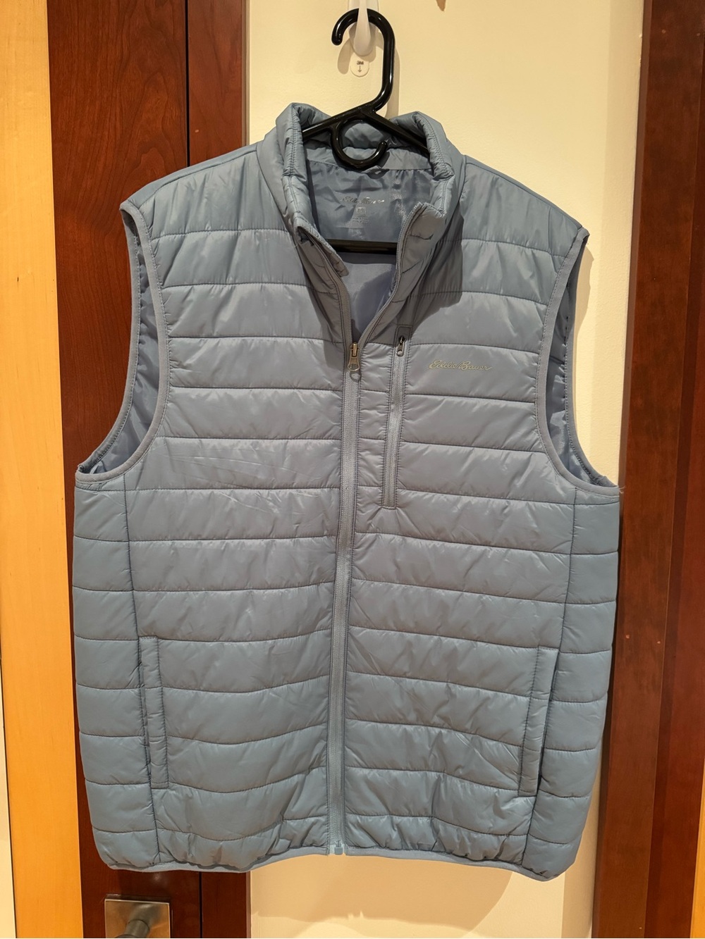 Eddie Bauer Light Blue Quilted Puffer Vest - Men's